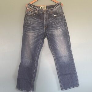 Ariat Men's Relaxed Fit Dark Blue Jeans